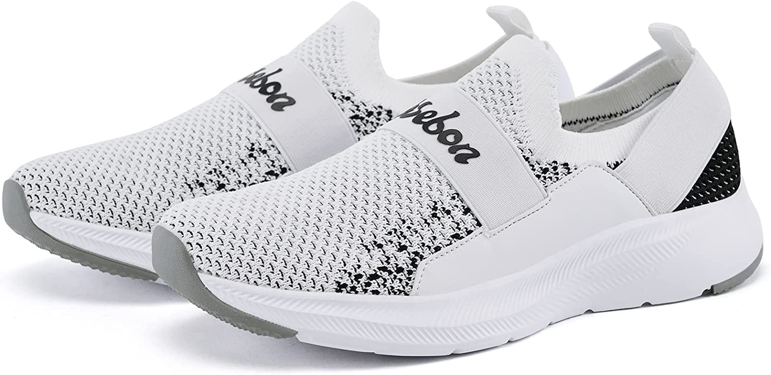 Women Casual Slip-on Walking Tenni Shoes -Comfortable Gym Running Yoga Sneaker