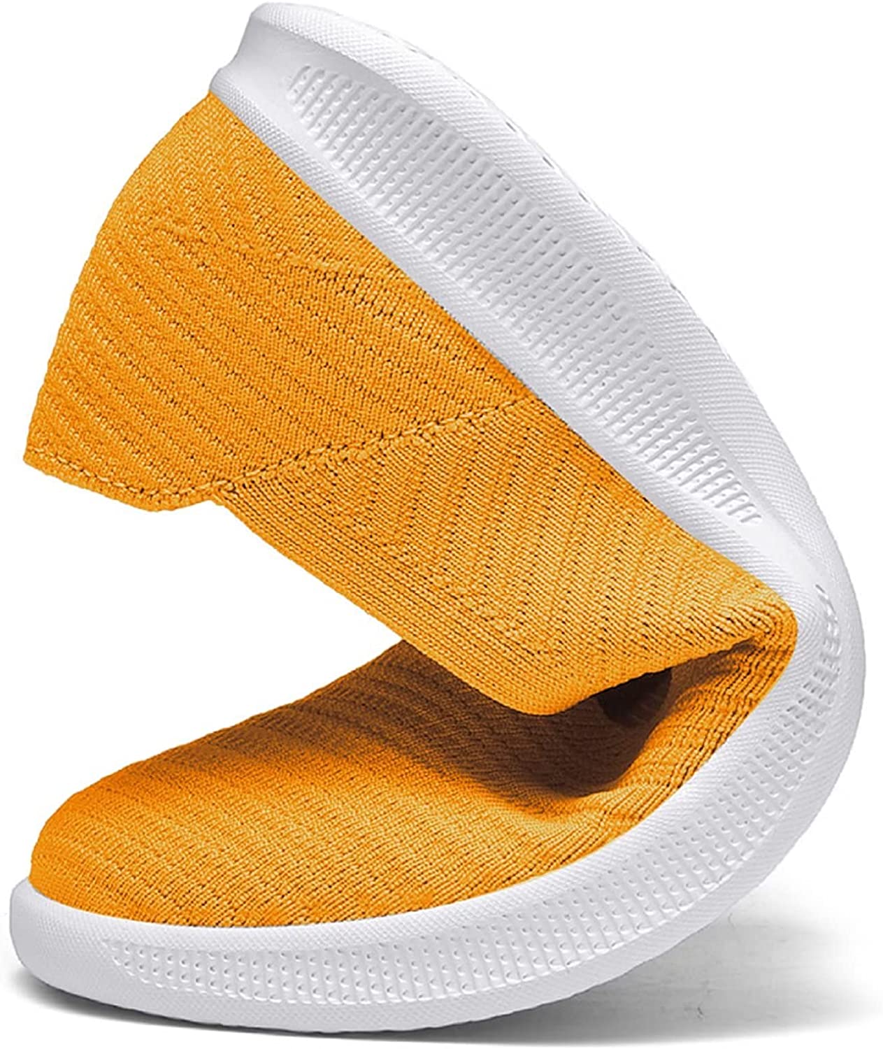 Womens Slip On Walking Shoes Breathable Mesh Casual Flats Shoes Low-Top Lightweight Loafers