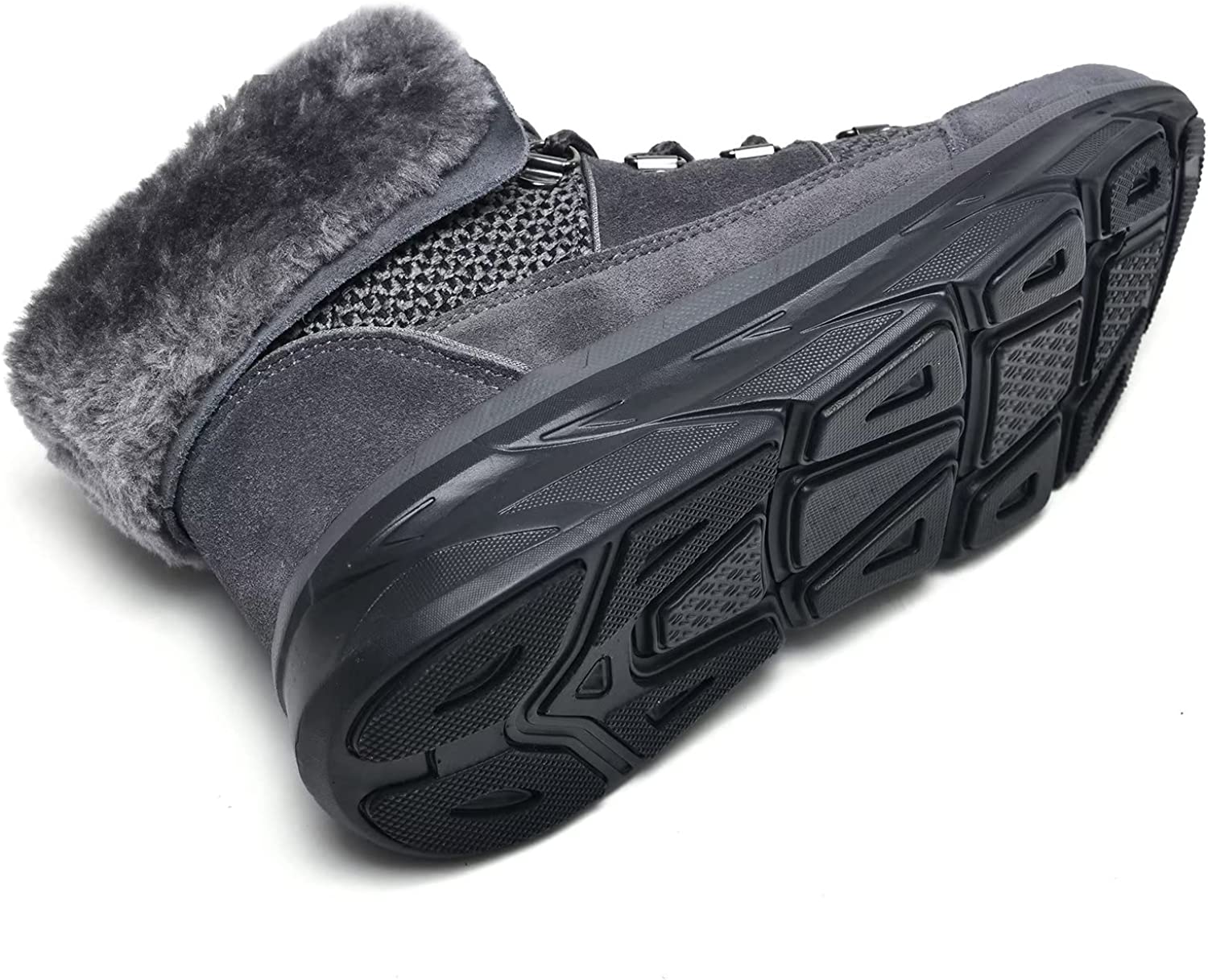 Womens Winter Snow Boots Warm Fur Lining Ankle Booties Comfortable Slip on Resistant Walking Outdoor Shoes