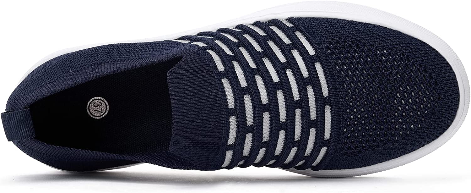 Women Slip On Casual Shoes - Lightweight Breathable Mesh Flexible Walking Sneakers