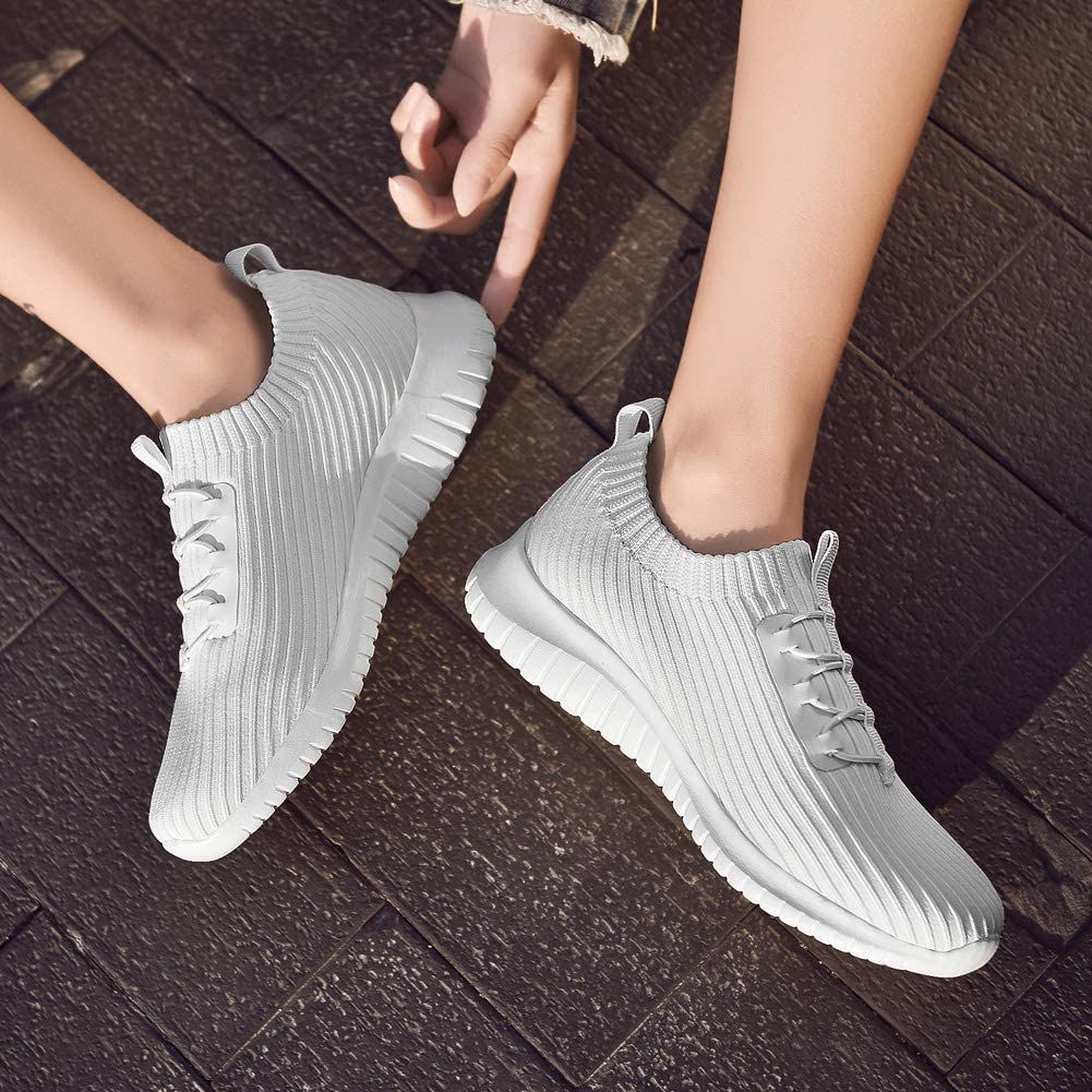 Womens Slip On Sneakers Casual Lightweight Breathable Walking Shoes