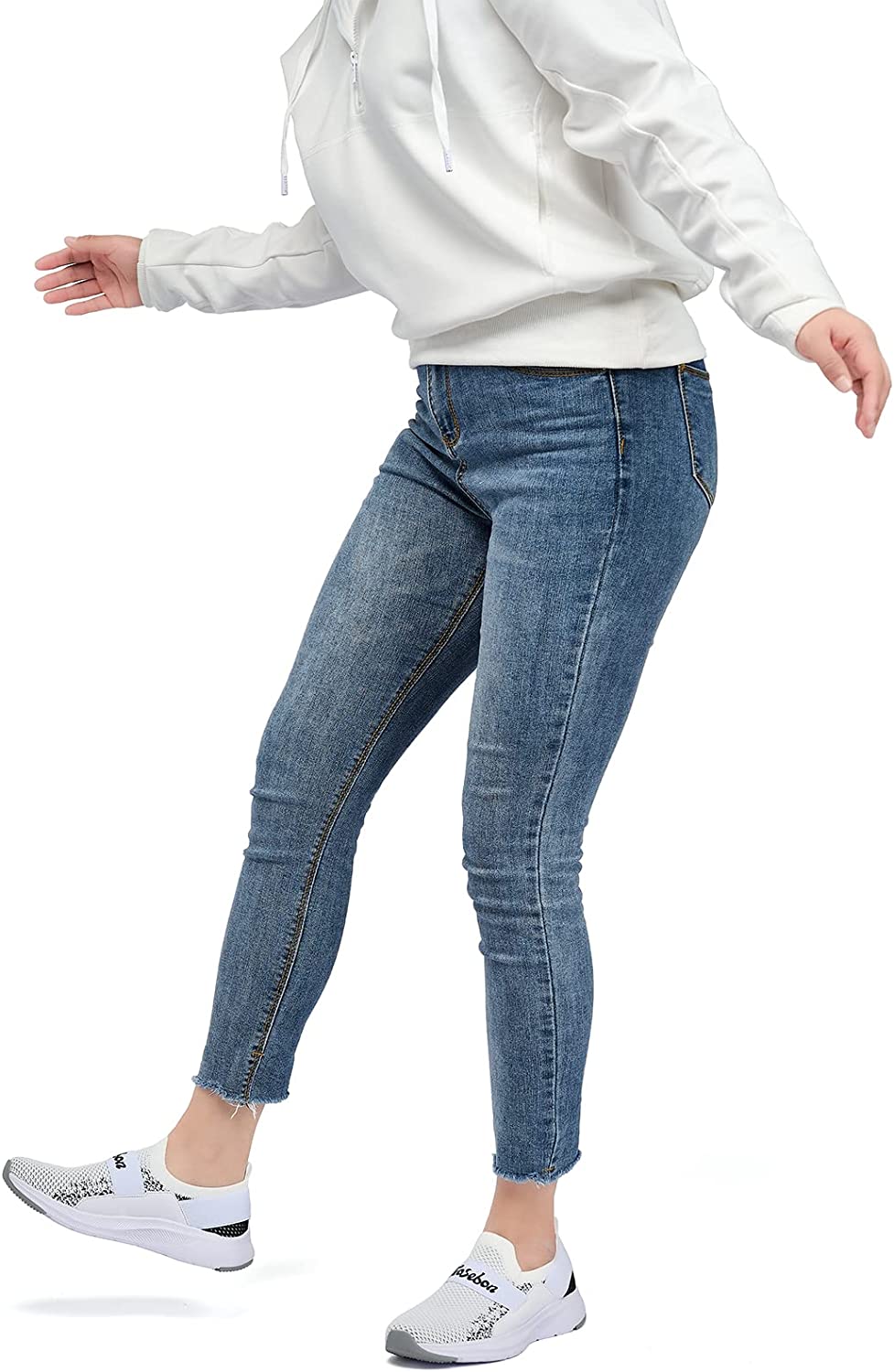 Women Casual Slip-on Walking Tenni Shoes -Comfortable Gym Running Yoga Sneaker