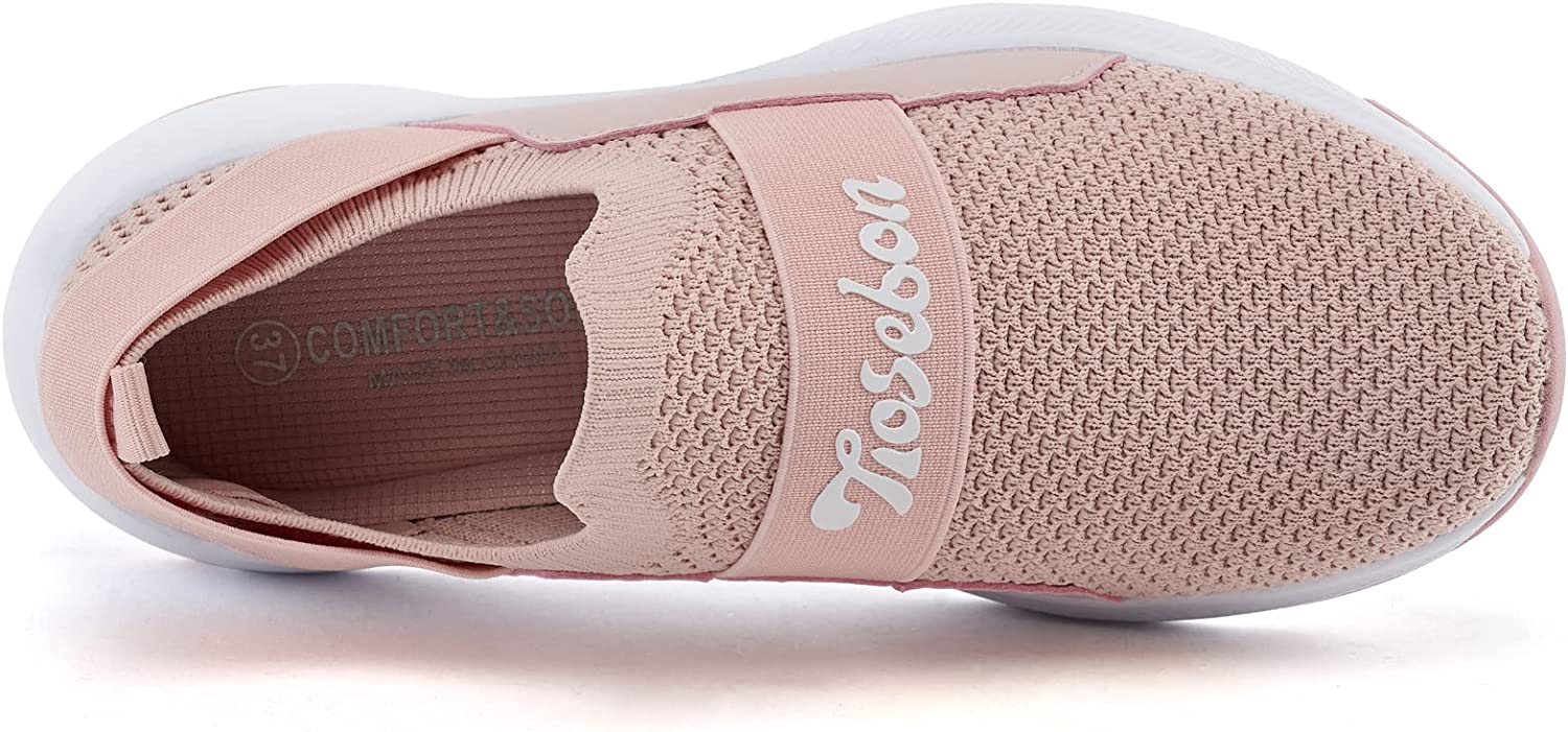 Women Casual Slip-on Walking Tenni Shoes -Comfortable Gym Running Yoga Sneaker