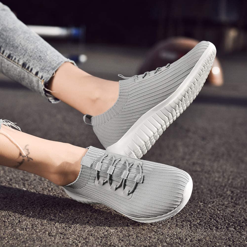 Womens Slip On Sneakers Casual Lightweight Breathable Walking Shoes