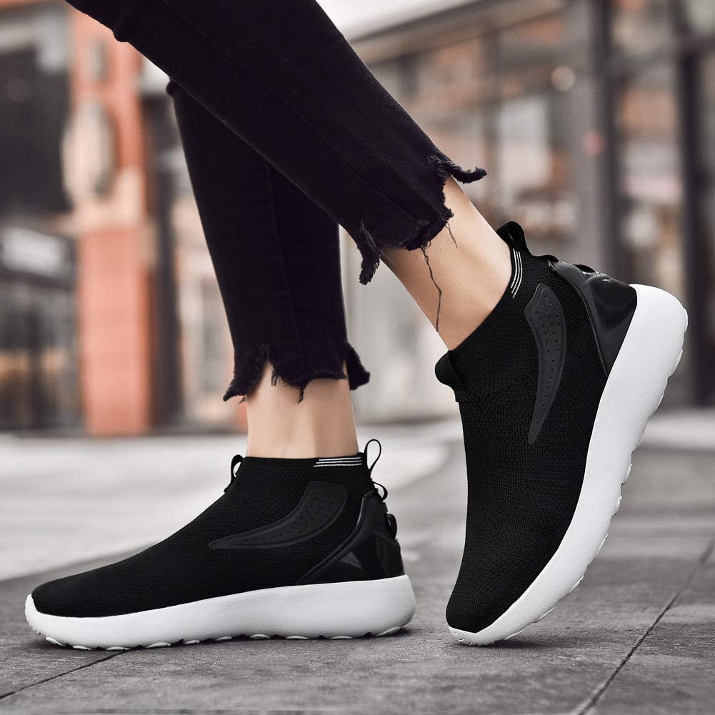 Womens Sock Walking Shoes Casual Knit Slip-on Mesh Sneakers