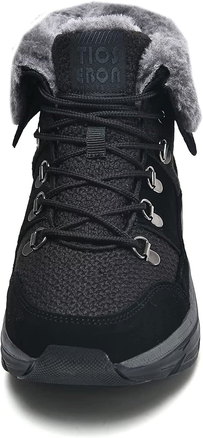 Womens Winter Snow Boots Warm Fur Lining Ankle Booties Comfortable Slip on Resistant Walking Outdoor Shoes